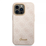 Guess iPhone 14 Pro Max Cover 4G Logo Rosa