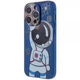 iPhone 14 Pro Max Cover Astronaut Blå Brun