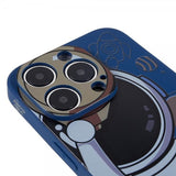 iPhone 14 Pro Max Cover Astronaut Blå Grå