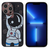 iPhone 14 Pro Max Cover Astronaut Sort Brun