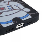iPhone 14 Pro Max Cover Astronaut Sort Brun