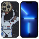 iPhone 14 Pro Max Cover Astronaut Sort Grå