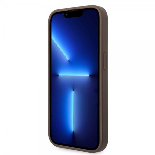 Guess iPhone 14 Pro Max Cover Big Metal Logo Brun
