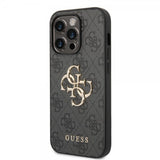 Guess iPhone 14 Pro Max Cover Big Metal Logo Grå