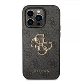 Guess iPhone 14 Pro Max Cover Big Metal Logo Grå