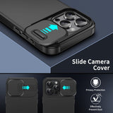 iPhone 14 Pro Max Cover med Kameraskyder Sort