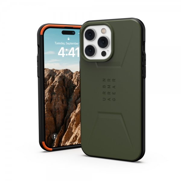 Urban Armor Gear (UAG) iPhone 14 Pro Max Cover Civilian MagSafe Olive