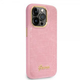 Guess iPhone 14 Pro Max Cover Croco Rosa
