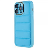 iPhone 14 Pro Max Cover Down Jacket Design Blå