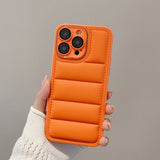 iPhone 14 Pro Max Cover Down Jacket Design Orange