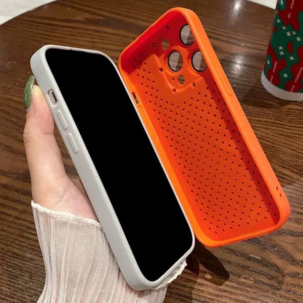 iPhone 14 Pro Max Cover Down Jacket Design Orange