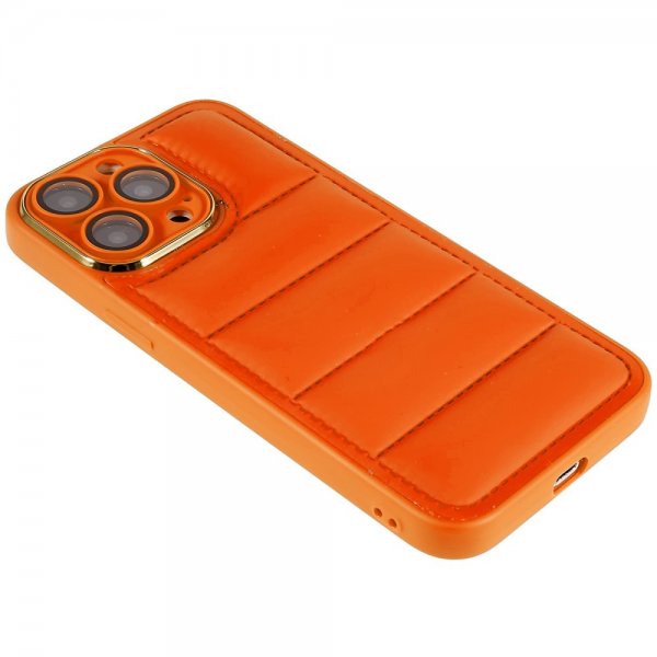 iPhone 14 Pro Max Cover Down Jacket Design Orange