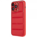 iPhone 14 Pro Max Cover Dunjakke Design Rød