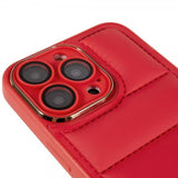 iPhone 14 Pro Max Cover Dunjakke Design Rød