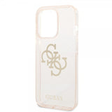 Guess iPhone 14 Pro Max Cover Fuld Glitter Guld