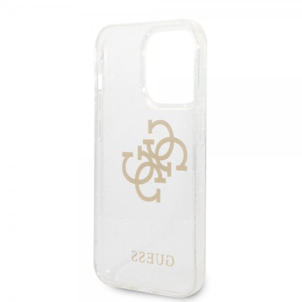 Guess iPhone 14 Pro Max Cover Full Glitter Transparent