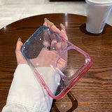 iPhone 14 Pro Max Cover Glitter Gradient Grøn