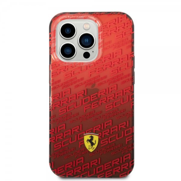 Ferrari iPhone 14 Pro Max Cover Gradient Scuderia Rød