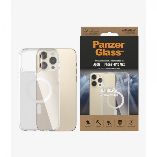 PanzerGlass iPhone 14 Pro Max Cover HardCase MagSafe Transparent