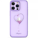 Kingxbar iPhone 14 Pro Max Cover Hjerte mønster Lilla