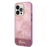 Guess iPhone 14 Pro Max Cover Jungle Rosa