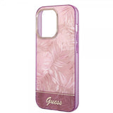 Guess iPhone 14 Pro Max Cover Jungle Rosa