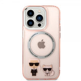 Karl Lagerfeld iPhone 14 Pro Max Cover Karl & Choupette MagSafe Rosa