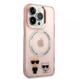 Karl Lagerfeld iPhone 14 Pro Max Cover Karl & Choupette MagSafe Rosa
