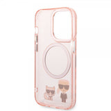 Karl Lagerfeld iPhone 14 Pro Max Cover Karl & Choupette MagSafe Rosa