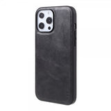 X-Level iPhone 14 Pro Max Cover Lædertekstur Sort