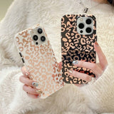 iPhone 14 Pro Max Cover Leopardmønster Lilla