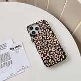 iPhone 14 Pro Max Cover Leopardmønster Sort