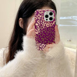 iPhone 14 Pro Max Cover Leopardmønster Hvid