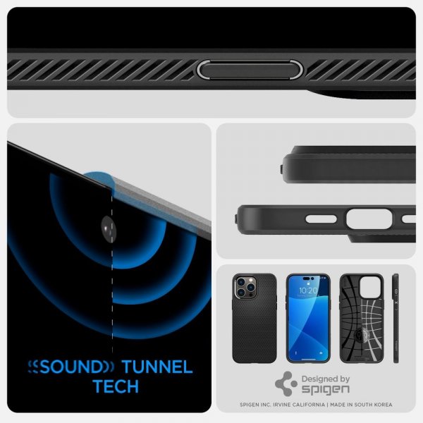 Spigen iPhone 14 Pro Max Cover Liquid Air Mat Sort