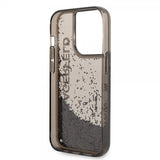 Karl Lagerfeld iPhone 14 Pro Max Cover Liquid Glitter Translucent Sort