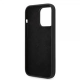 Guess iPhone 14 Pro Max Cover Liquid Silicone Metal Logo Sort