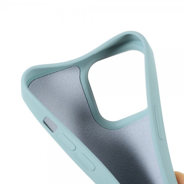 X-Level iPhone 14 Pro Max Skal Liquid Silicone Turkis