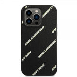 Karl Lagerfeld iPhone 14 Pro Max Cover Logomania Sort