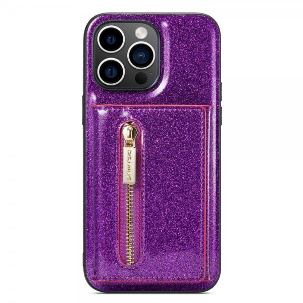 Dg.Ming iPhone 14 Pro Max Cover M3 Series Aftagelig Kortholder Lilla