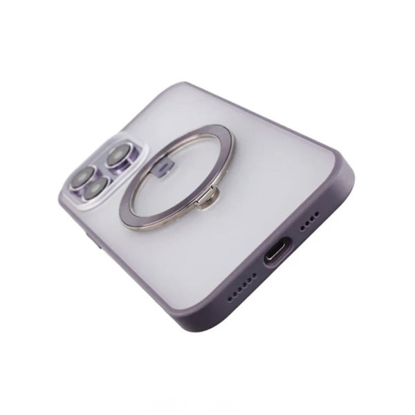 Rvelon iPhone 14 Pro Max Cover Roterbart MagSafe Stativ Lilla