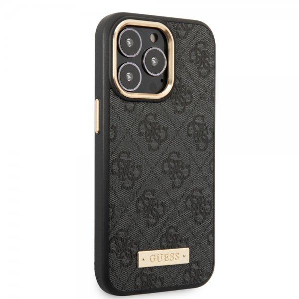 Guess iPhone 14 Pro Max Cover Metal Plate Logo MagSafe Sort