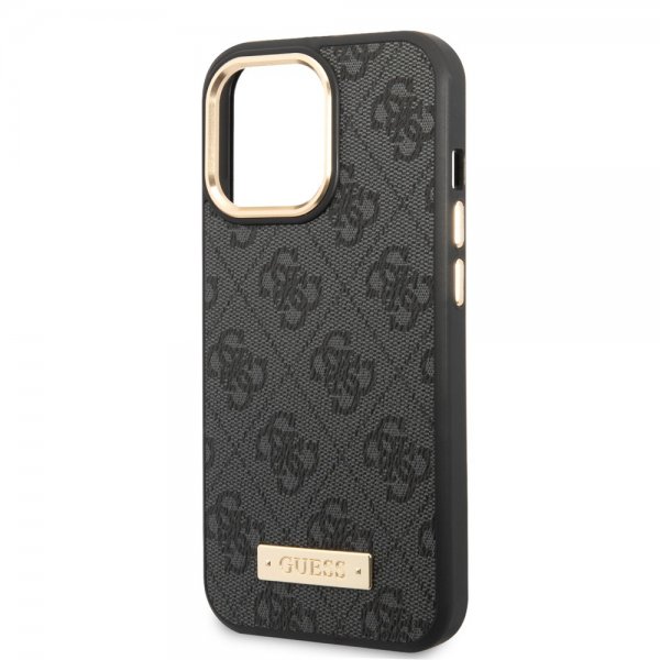 Guess iPhone 14 Pro Max Cover Metal Plate Logo MagSafe Sort