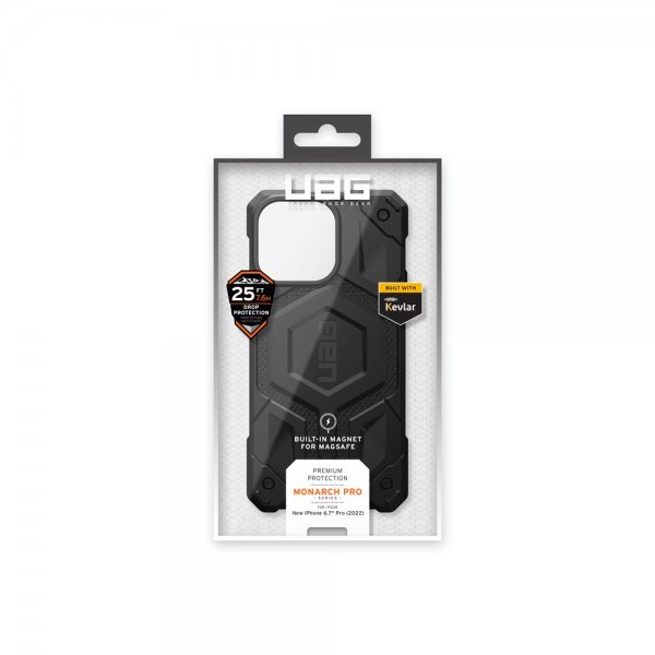 Urban Armor Gear (UAG) iPhone 14 Pro Max Cover Monarch Pro MagSafe Kevlar Black