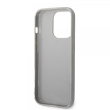 Karl Lagerfeld iPhone 14 Pro Max Cover Monogram Iridescent Silver