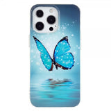 iPhone 14 Pro Max Cover Motiv Blå Sommerfugl