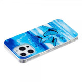 iPhone 14 Pro Max Cover Motiv Blå Sommerfugle