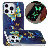 iPhone 14 Pro Max Cover Motiv Gyldne Sommerfugle