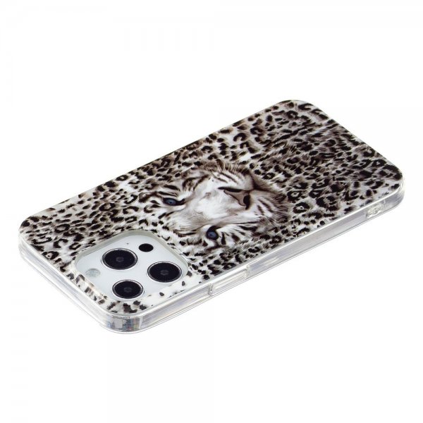 iPhone 14 Pro Max Cover Motiv Hvid Tiger
