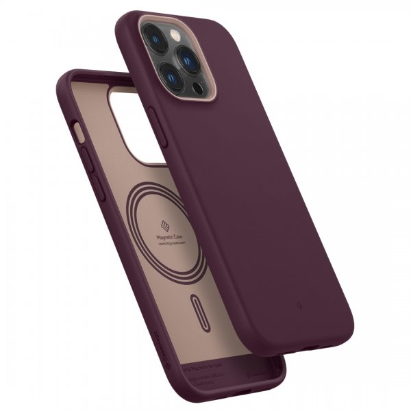 Caseology iPhone 14 Pro Max Cover Nano Pop Mag Burgundy Bean