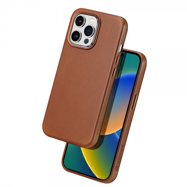 Dux Ducis iPhone 14 Pro Max Cover Naples Series MagSafe Lysebrun